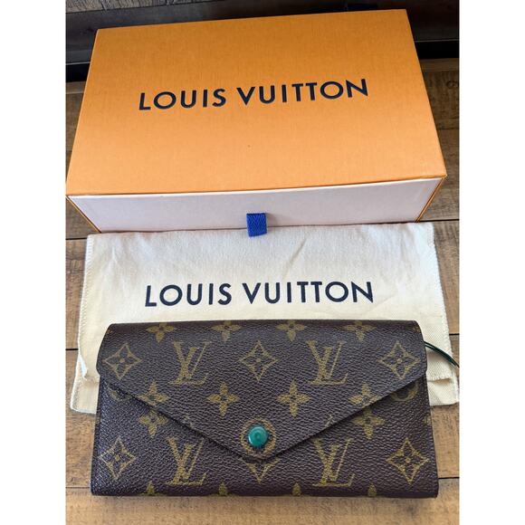 Louis Vuitton Handbags - Louis Vuitton Josephine Wallet Brown Monogram Canvas Green France W/Box & COA